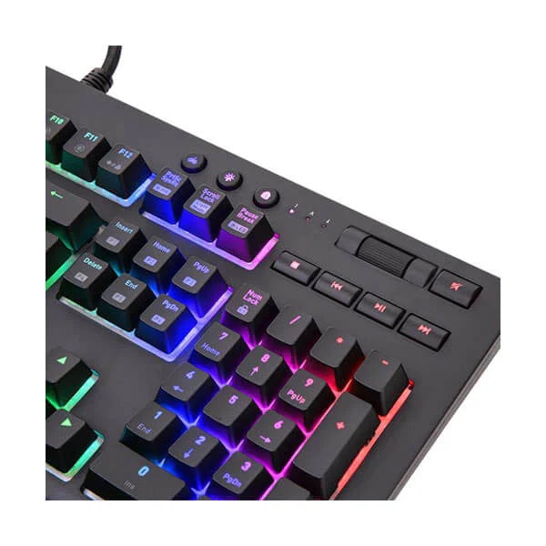 THERMALTAKE Premium X1 Full Size Wired Gaming Keyboard ( Black ) (Cherry MX Silver Switch ) ( KB-TPX-SSBRUS-01 )