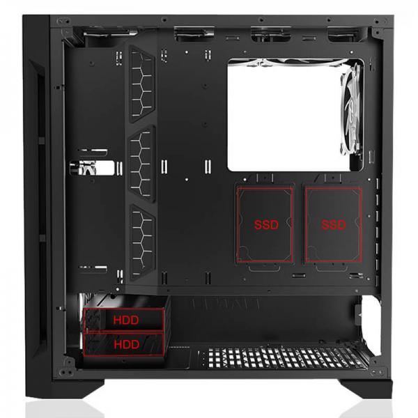 LIAN LI Lancool One Digital EATX Mid Tower Cabinet (Black)