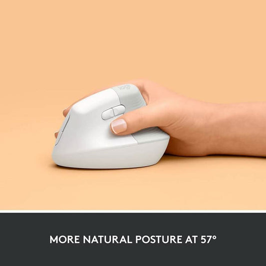 LOGITECH LIFT VERTICAL ERGONOMIC MOUSE WIRELESS PALEGREY
