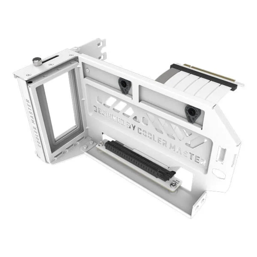 COOLER MASTER Vertical Graphics Card Holder Kit V3 - PCIe 4.0 Riser Cable For E-ATX Cabinet (White)