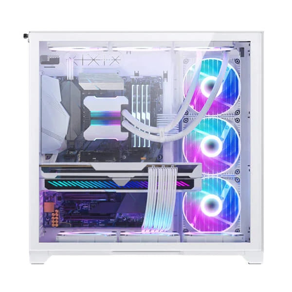 PHANTEKS MagniumGear Neo Qube 2 Infinity Mirror DRGB EATX Mid Tower Cabinet (White)