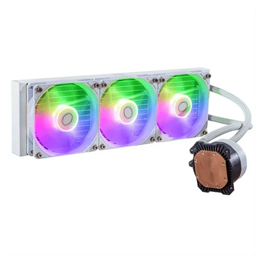 COOLER MASTER MasterLiquid 360L Core ARGB CPU Liquid Cooler (White)