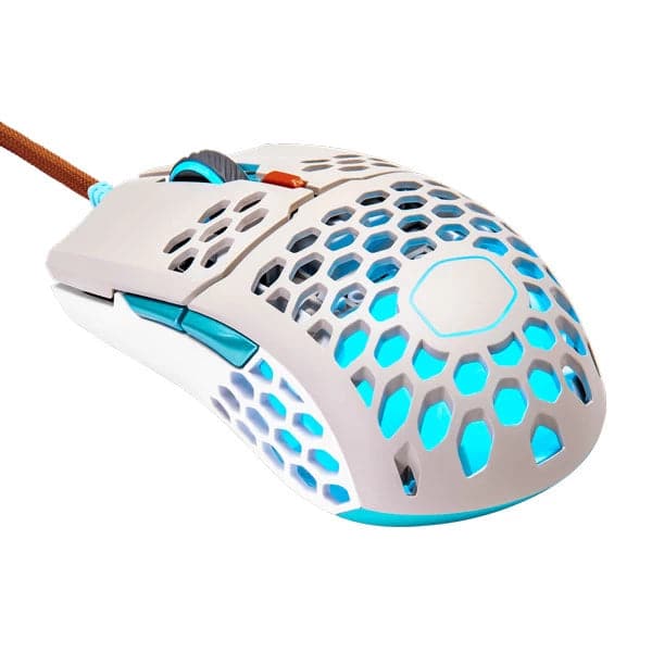 COOLER MASTER MM711 Retro Wired Ergonomic RGB Gaming Mouse ( MM-711-GSOL1 ) ( 16000DPI / 6 Macro Buttons ) ( Grey )