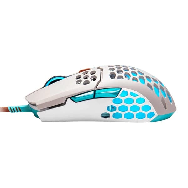 COOLER MASTER MM711 Retro Wired Ergonomic RGB Gaming Mouse ( MM-711-GSOL1 ) ( 16000DPI / 6 Macro Buttons ) ( Grey )