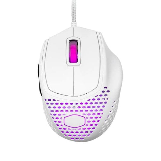 COOLER MASTER MM720 Wired Ergonomic RGB Gaming Mouse ( MM-720-WWOL1 ) ( 16000DPI / 6 Macro Buttons ) ( Matte White )