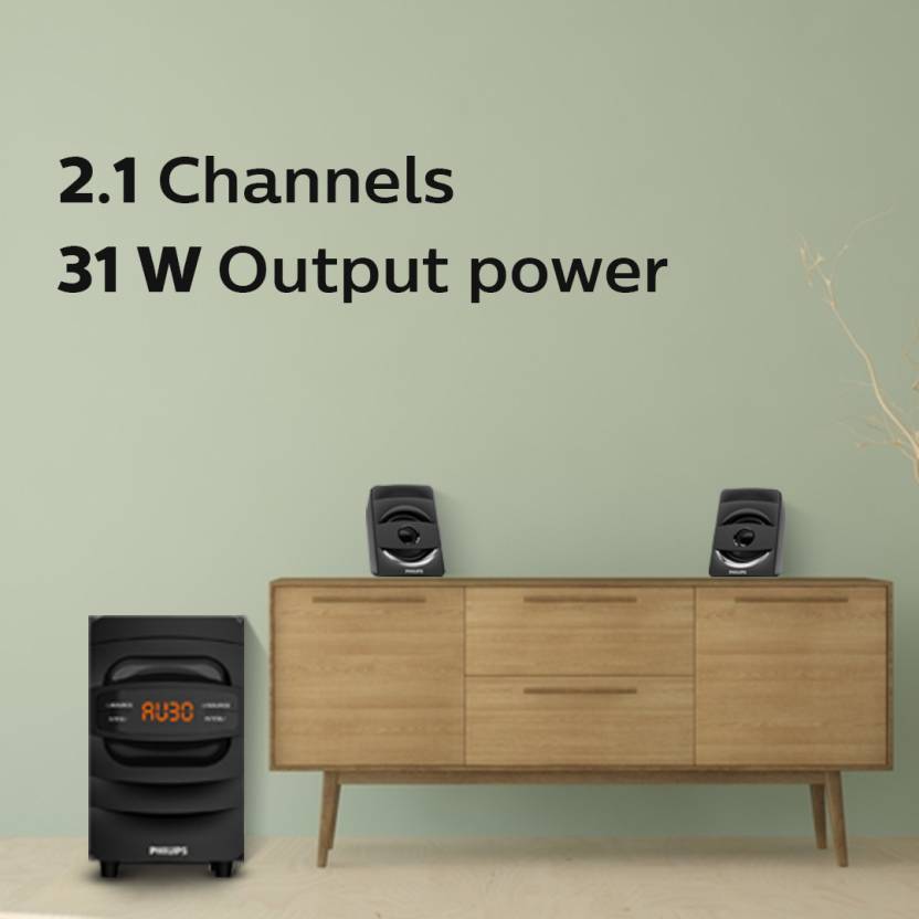 PHILIPS MMS2625B/94 31 W BLUETOOTH HOME THEATRE (BLACK, 2.1 CHANNEL)