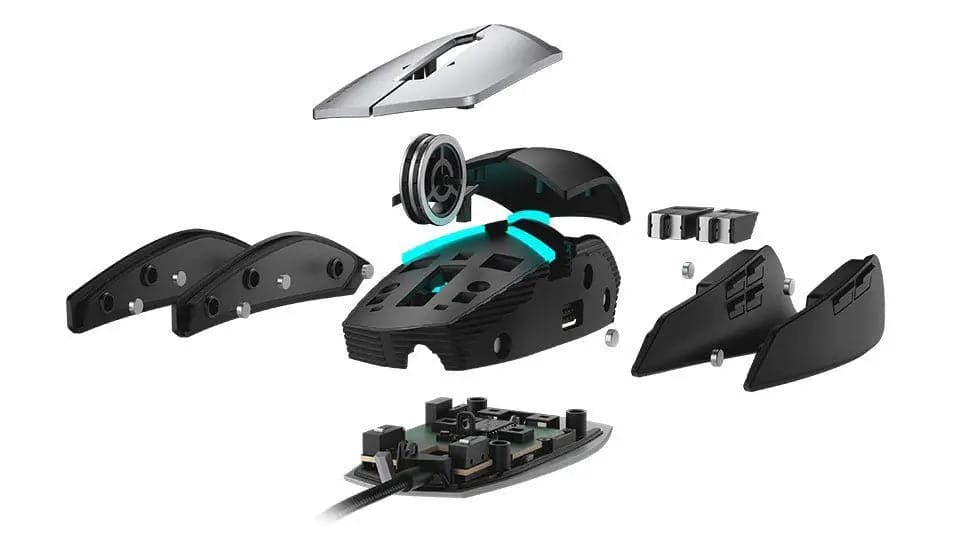 DELL Alienware AW959 Elite Wired Ambidextrous RGB Gaming Mouse ( 1200DPI / 11 Macro Buttons ) ( Black )