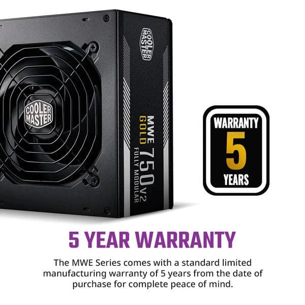 COOLER MASTER MWE 750 V2 80 Plus Gold Fully Modular Power Supply (750W)