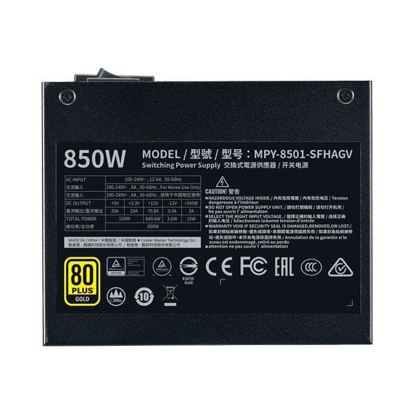 COOLER MASTER V850 SFX 80+ Gold Fully Modular Power Supply (850 W)