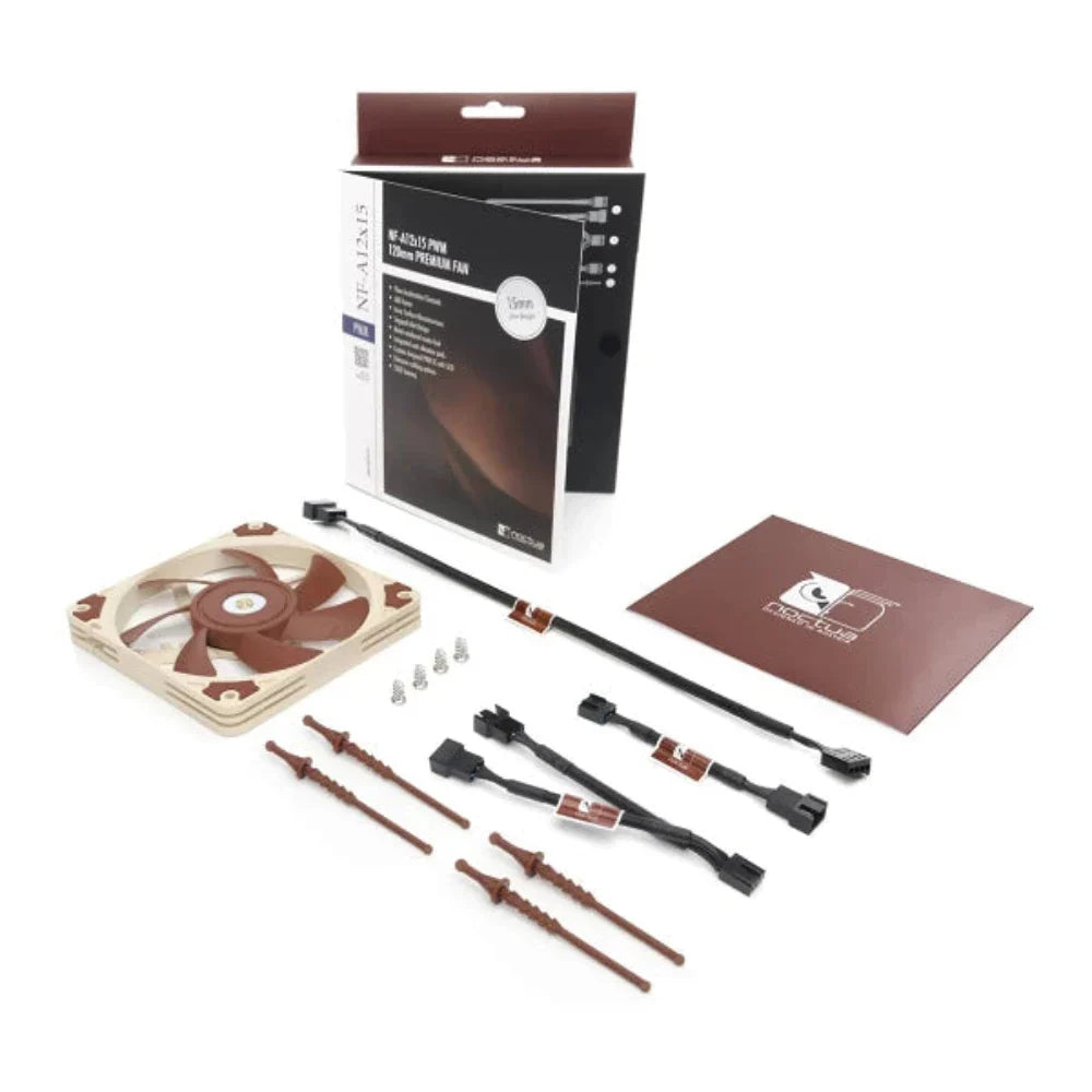 NOCTUA NF-A12X15 PWM 120mm Non-RGB Cabinet Fan (Single Pack)