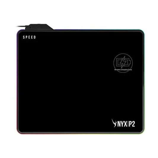 GAMDIAS NYX P2 RGB Wireless Charging Medium Black Mousepad