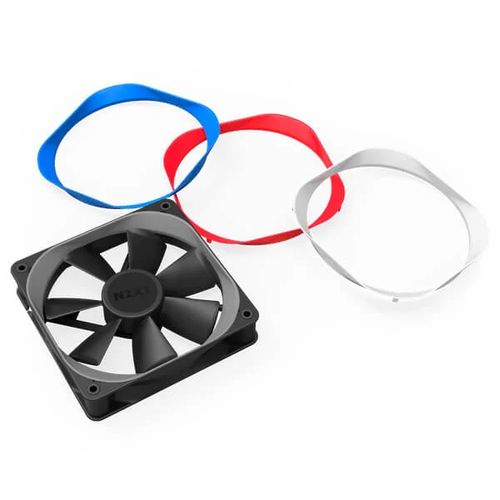 NZXT Aer P120 Grey Trim 2X 120mm Non-RGB Cabinet Fan (Black) (Single Pack)