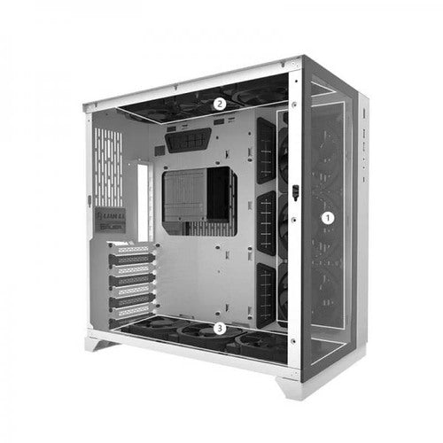 LIAN LI O11 Dynamic EVO RGB EATX Mid Tower Cabinet (White)