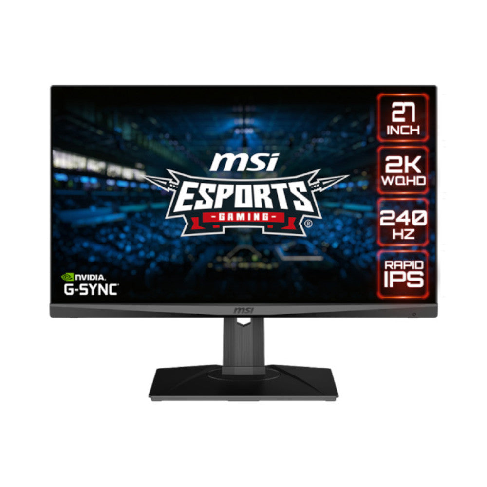MSI Optix MAG274QRX 27 Inch 2K 240Hz IPS Panel 126% SRGB 1ms Nvidia G-Snyc Gaming Monitor