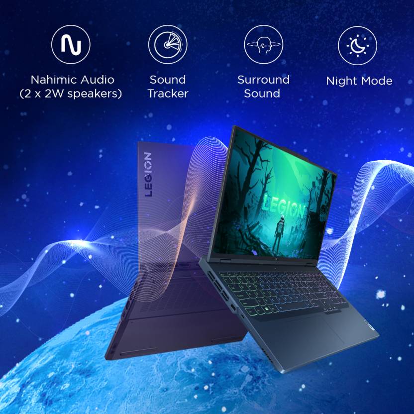 LENOVO LEGION PRO 5 AMD RYZEN 7 OCTA CORE 7745HX - (16 GB/1 TB SSD/WINDOWS 11 HOME/8 GB GRAPHICS/NVIDIA GEFORCE RTX 4070) 16ARX8 GAMING LAPTOP (16 INCH, ONYX GREY, 2.5 KG, WITH MS OFFICE)