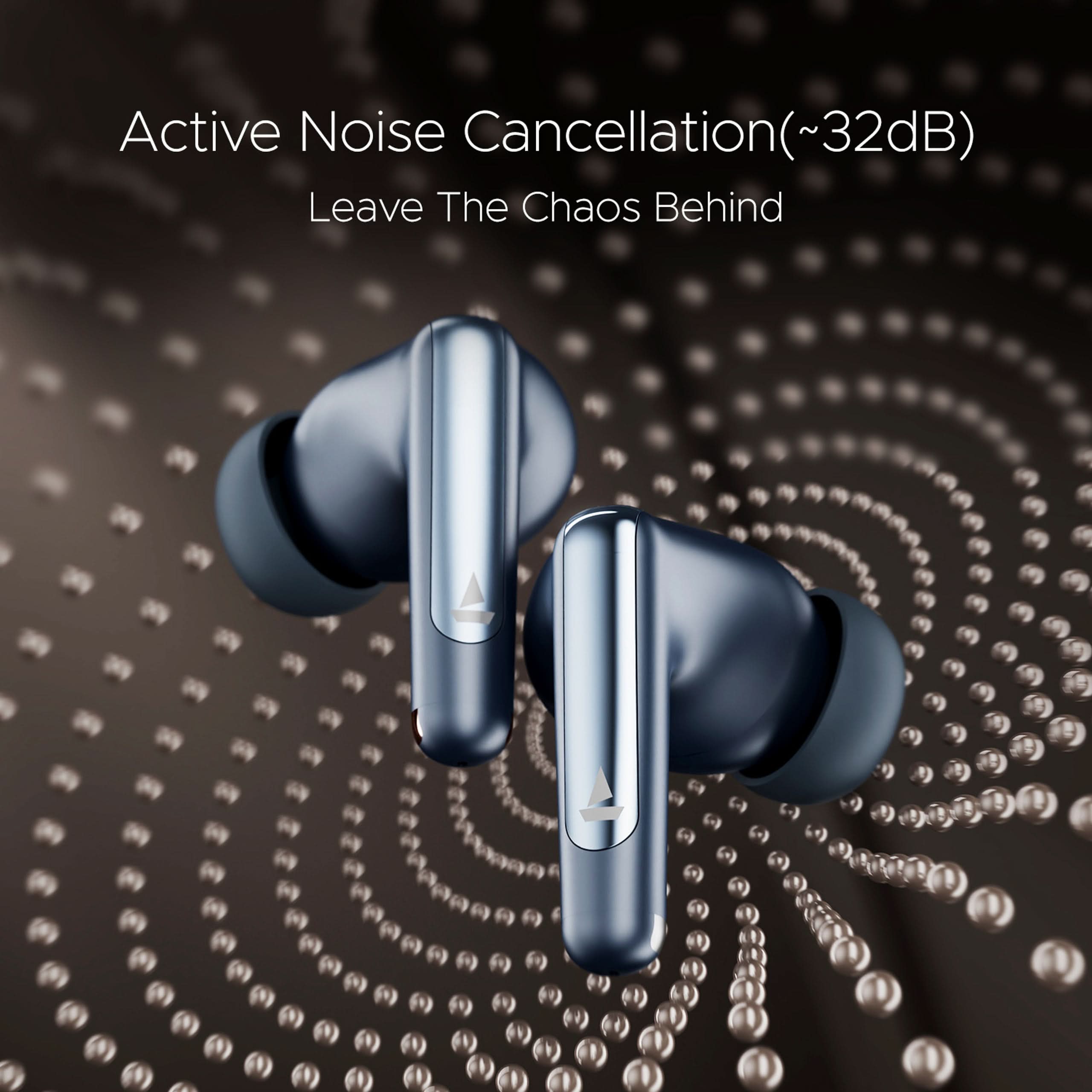 Boat Airdopes 161 ANC Elite Bluetooth Earbuds (Blue)