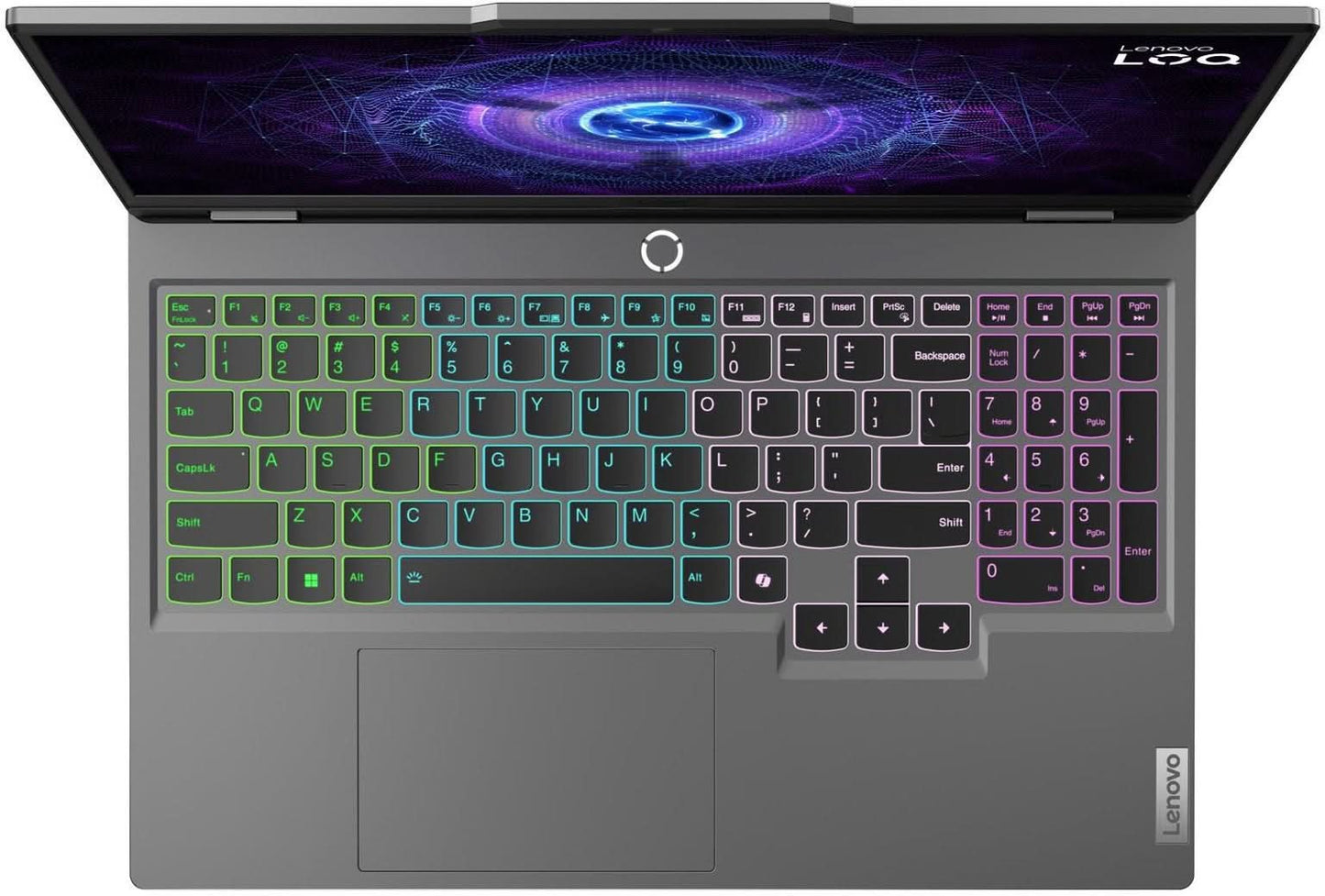 Lenovo LOQ 15IRX9. Intel Core i5 13th Gen 13450HX - (16 GB/512 GB SSD/Windows 11 Home/6 GB Graphics/NVIDIA GeForce RTX 4050) 83DV01AAIN Gaming Laptop (15.6 Inch, Luna Grey, 2.38 Kg, With MS Office)