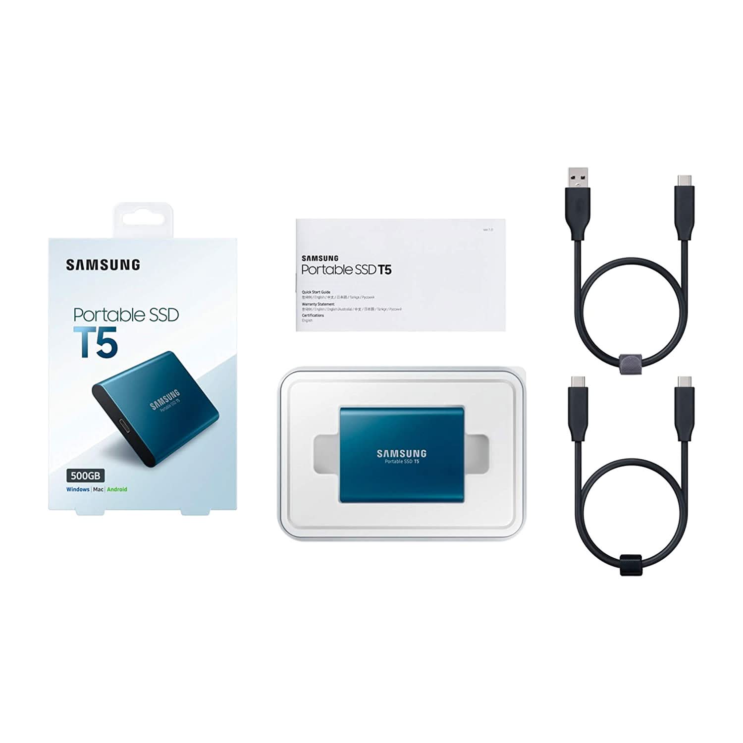 SAMSUNG T5 500GB EXTERNAL SSD