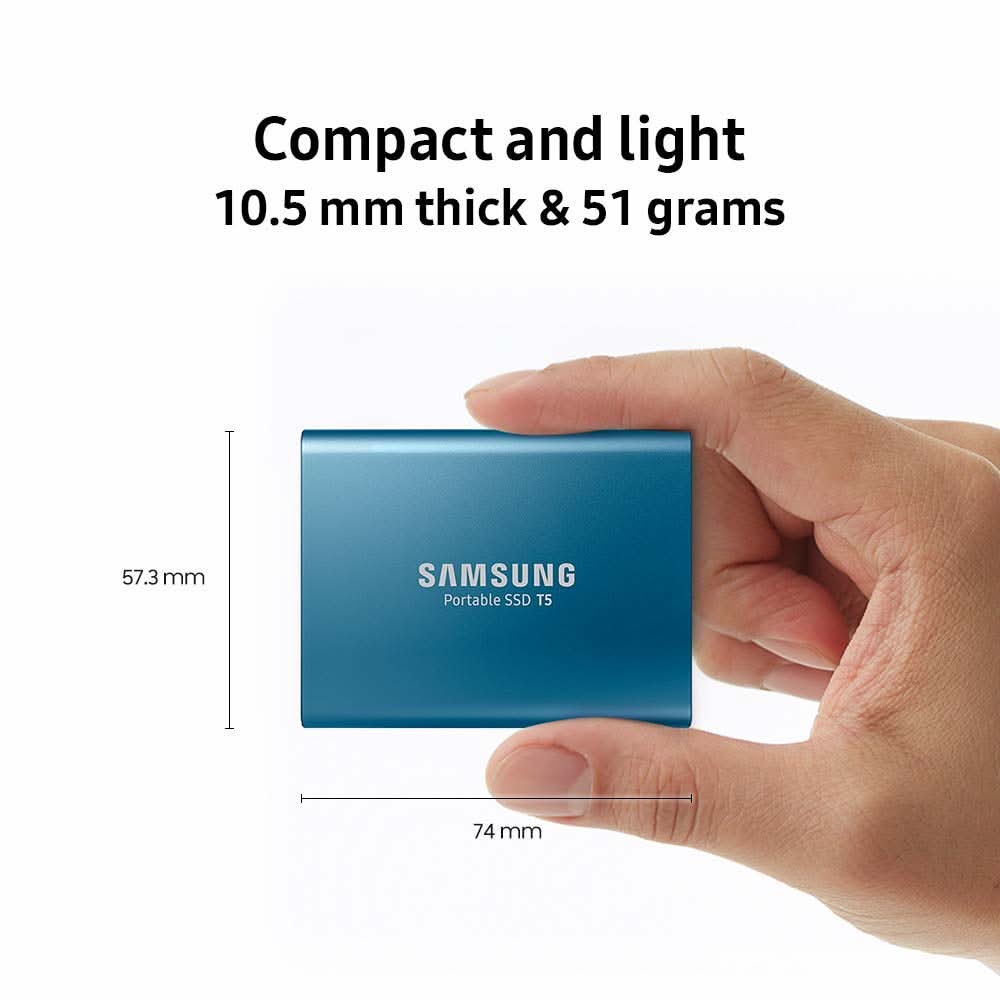 SAMSUNG T5 500GB EXTERNAL SSD