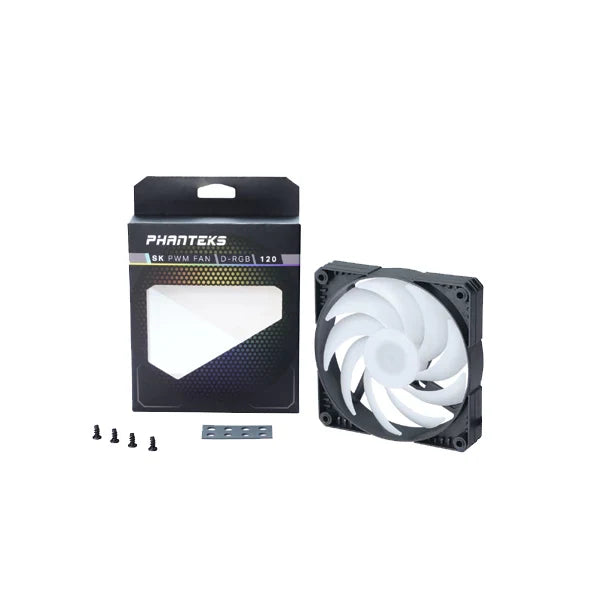 PHANTEKS SK 120mm D-RGB PWM Cabinet Fan (Black) (Triple Pack)