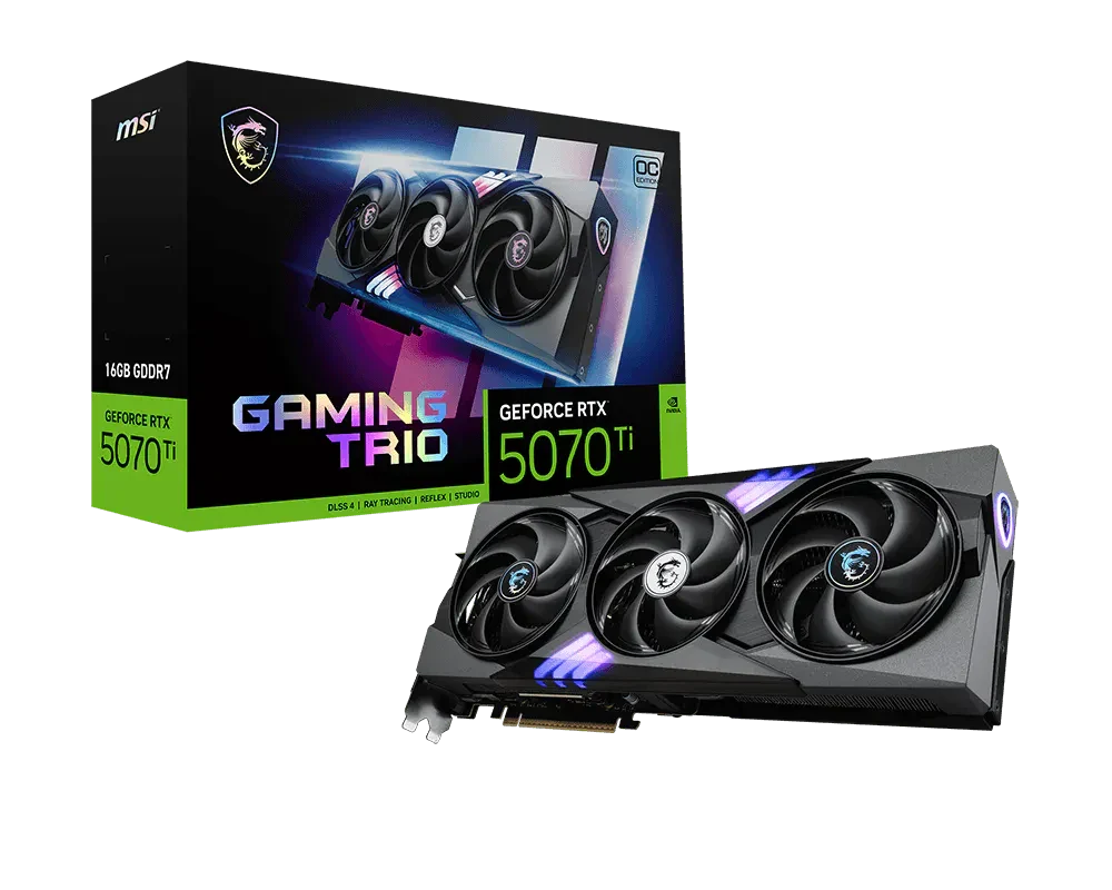 MSI GeForce RTX 5070 Ti 16G GAMING TRIO OC Graphic Card