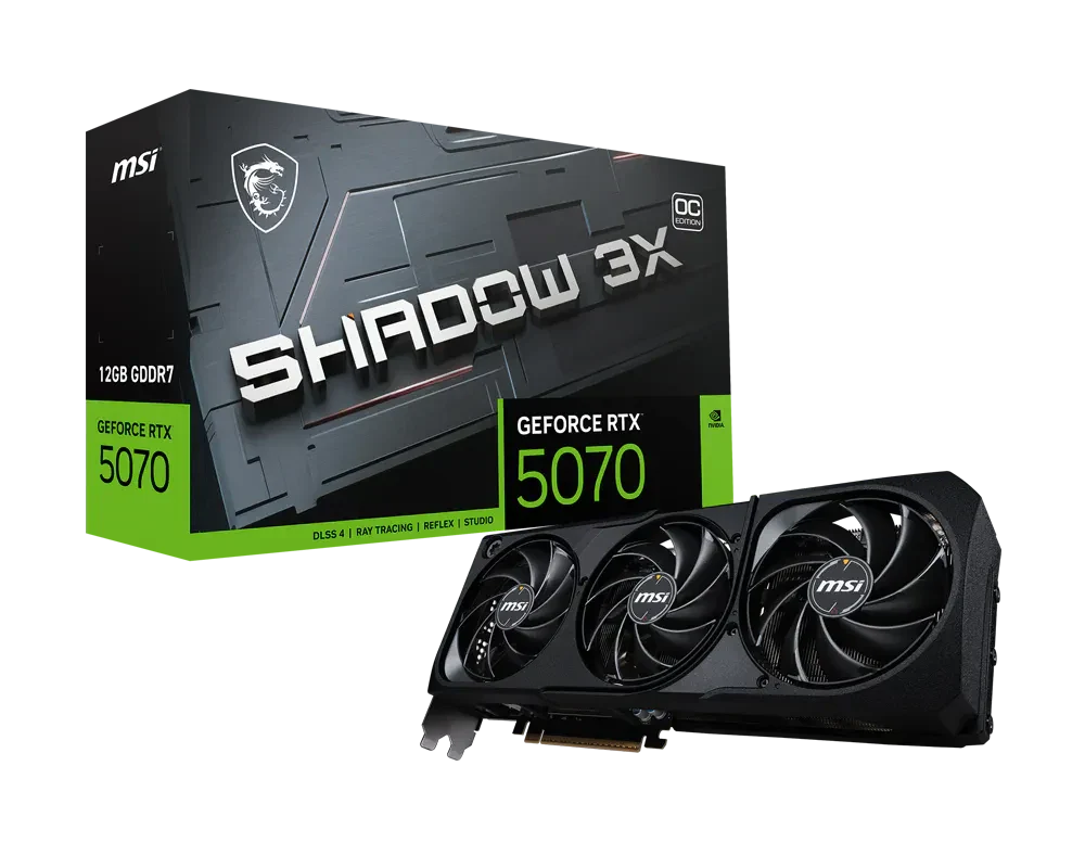 MSI GeForce RTX 5070 12G SHADOW 3X OC Graphic Card