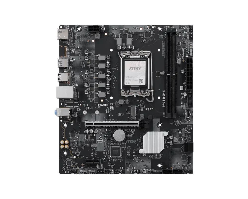 MSI PRO B860M-S DDR5 LGA 1851 Motherboard