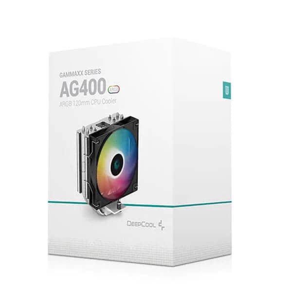 DEEPCOOL Gammaxx AG400 ARGB 120mm Single Tower CPU Air Cooler (Black)