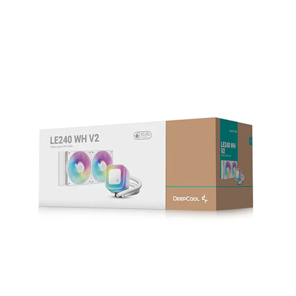 DEEPCOOL LE240 V2 240mm ARGB Liquid Cooler ( White )