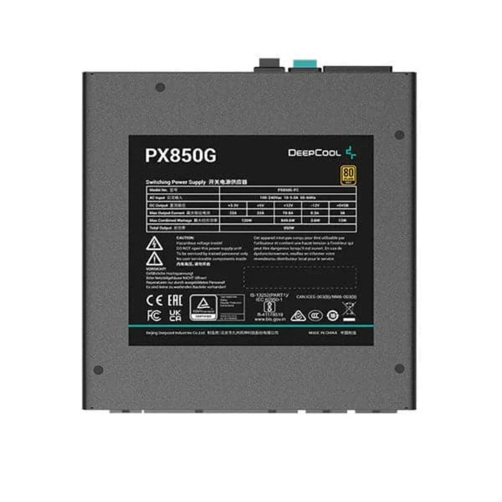 DEEPCOOL PX850G 850W ATX 3.0 80+ Gold Fully Modular Power Supply