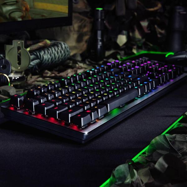 RAZER Huntsman Full Size RGB Opto-Mechanical Wired Gaming Keyboard ( Razer Light and Clicky Switch )