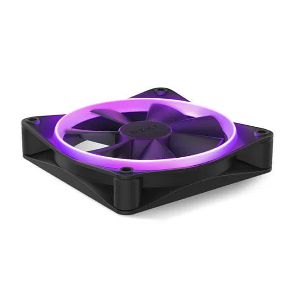 NZXT F120 120mm RGB Cabinet Fan (Black) (Single Pack)
