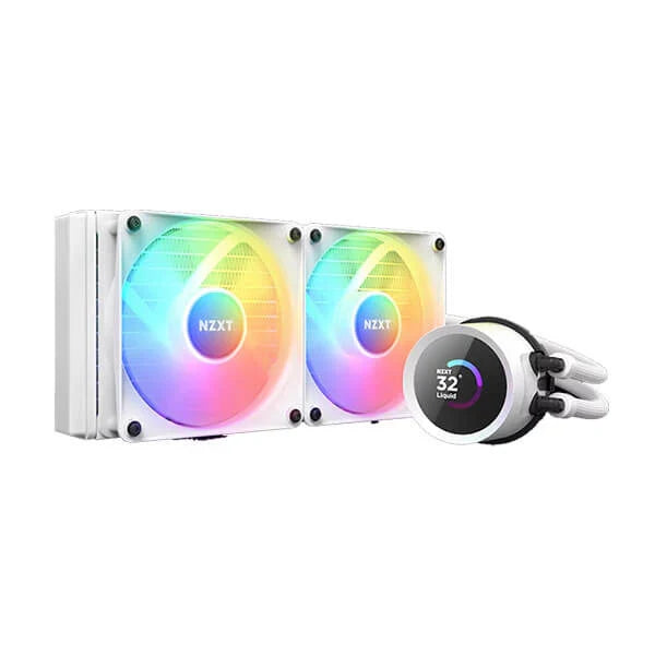 NZXT Kraken 280mm RGB CPU Liquid Cooler (With LCD Display) (White)