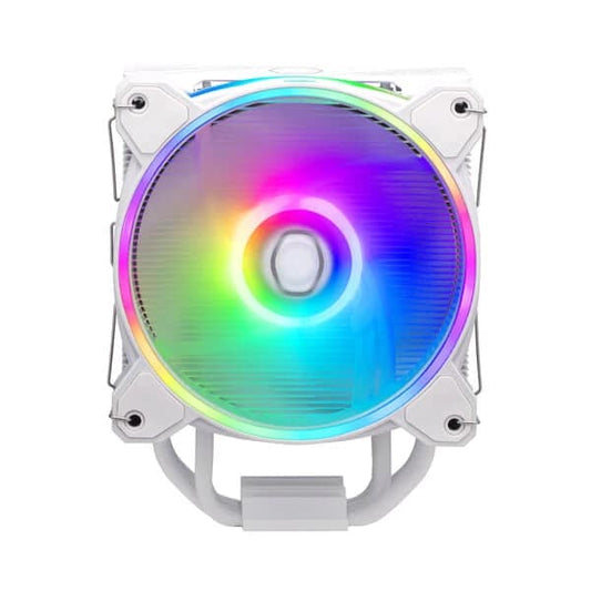 COOLER MASTER Hyper 212 Halo ARGB Single Tower CPU Air Cooler (White)