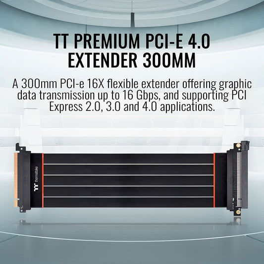 THERMALTAKE PREMIUM X16 PCI-E 4.0 EXTENDER 300MM