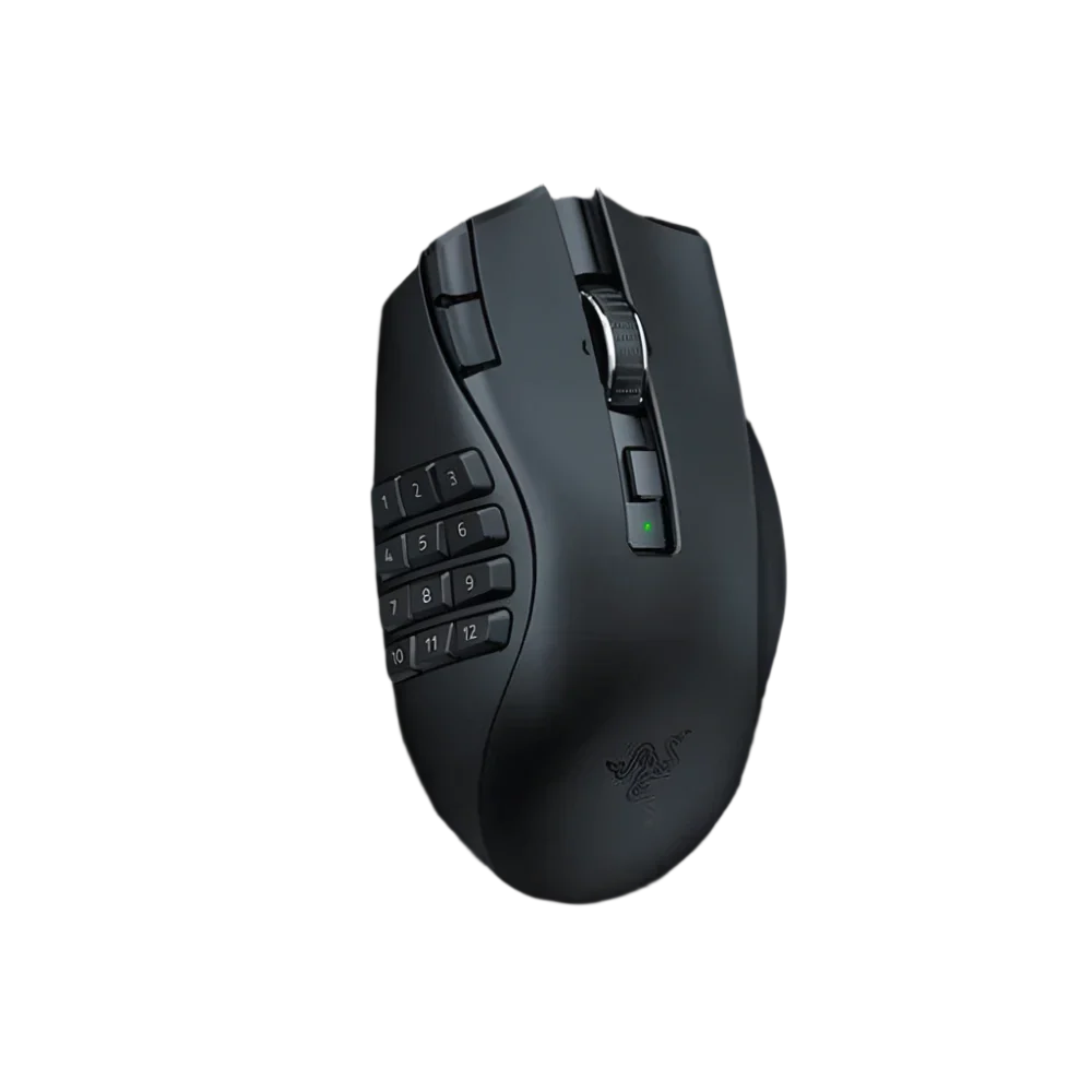 RAZER NAGA V2 Hyperspeed Wireless Ergonomic Gaming Mouse (RAZER NAGA V2) (30000DPI/19 Macro Button) (Black)