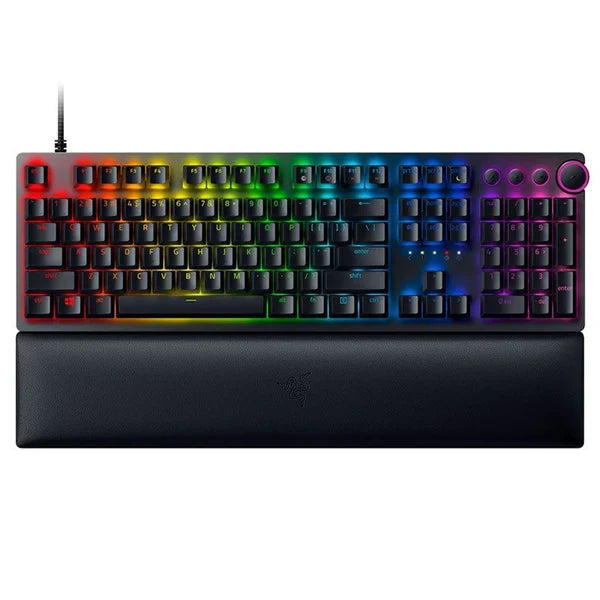 RAZER Huntsman V2 RGB Full Size Optical Wired Gaming Keyboard (Black) (Purple Switch)