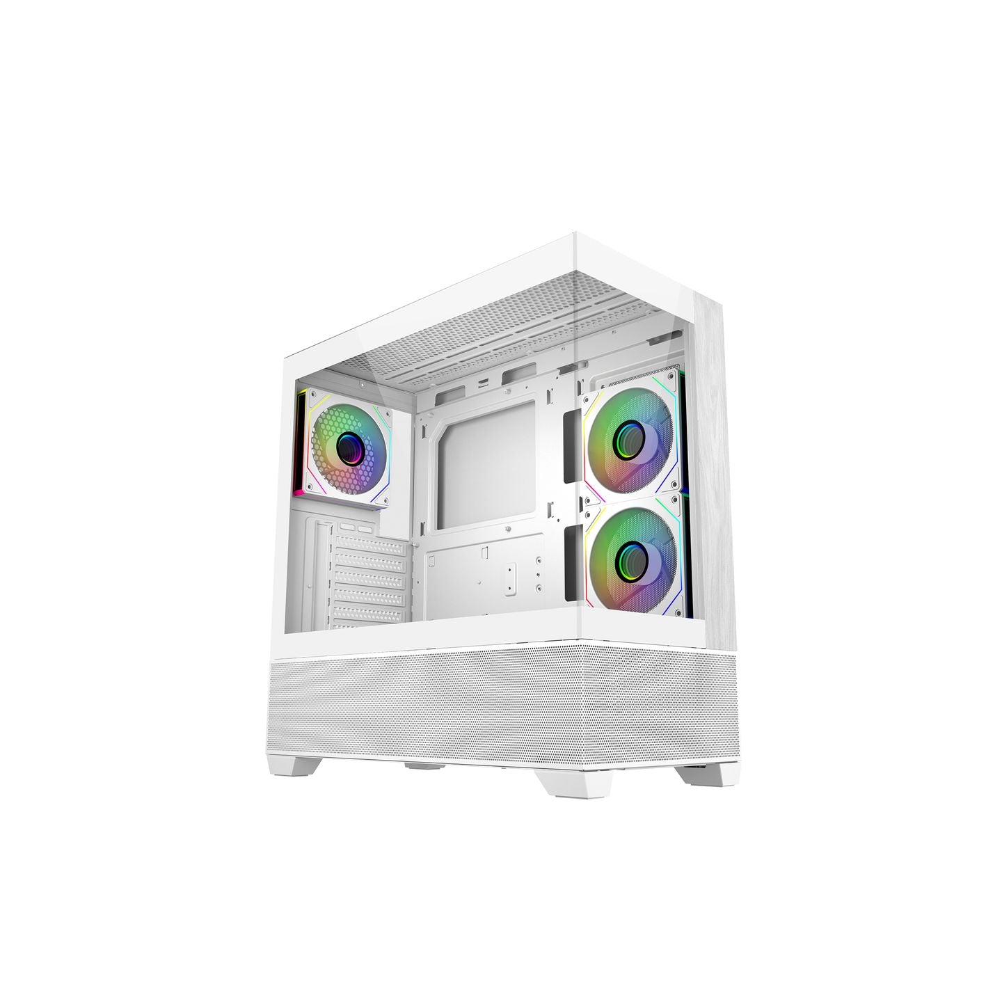 COOLER MASTER ELITE 690 WOOD WHITE ARGB ATX MID TOWER CASE