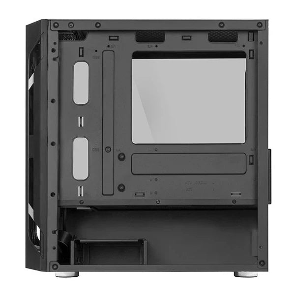 SILVERSTONE FARA H1M Tempered Glass MATX Mini Tower Cabinet (Black)