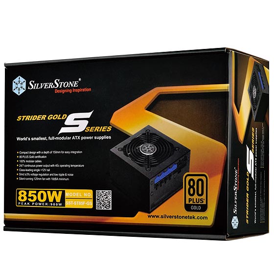 SLIVERSTONE ST85F GS 850W 80+ Gold Fully Modular ATX 2.0 Power Supply