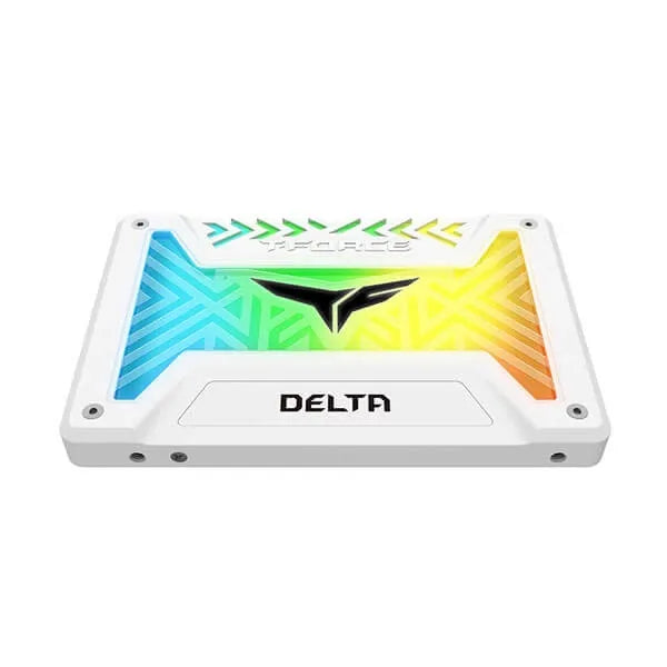 TEAMGROUP T-Force Delta RGB 500GB 2.5 SATA SATA 3 Solid State Drive (SSD) (White)