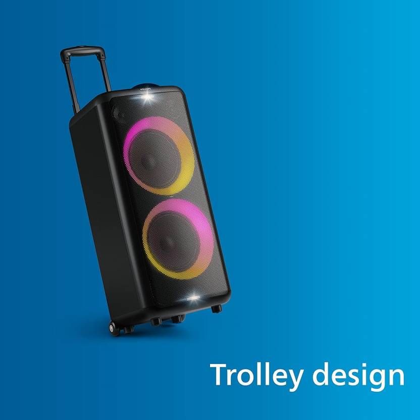 PHILIPS TAX5206 60W INPUT ,OUTPUT 160 W BLUETOOTH PARTY SPEAKER (BLACK, STEREO CHANNEL)