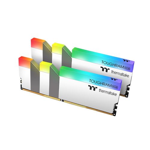 THERMALTAKE Toughram RGB 16GB ( 8GB x 2 ) 3600MHz DDR4 RAM ( White ) ( CL18 )