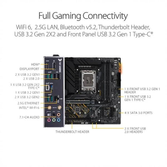 ASUS TUF Gaming B660M Plus Wifi DDR4 Intel Motherboard