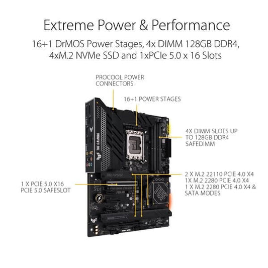 ASUS TUF Gaming Z790 Plus Wifi DDR4 Intel Motherboard