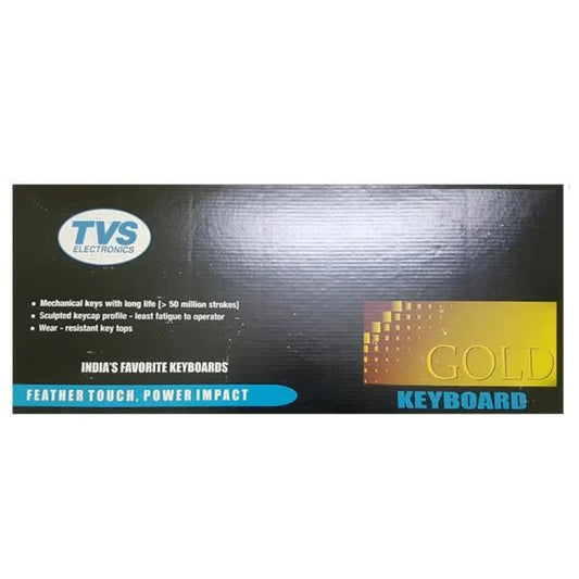 TVS Gold Full Size Mechanical Wired Keyboard ( Black ) ( GOLD-XL )