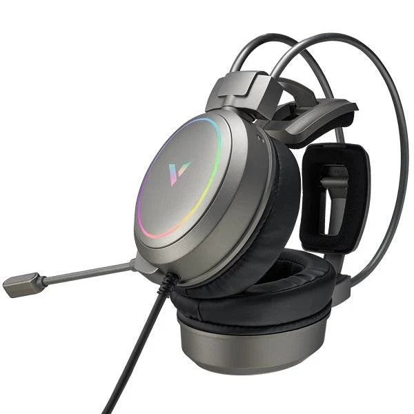 RAPOO VH610 RGB Wired 7.1 Surround Gaming Headphone ( Silver ) ( PC )
