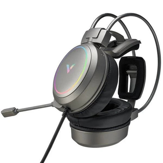 RAPOO VH610 RGB Wired 7.1 Surround Gaming Headphone ( Silver ) ( PC )