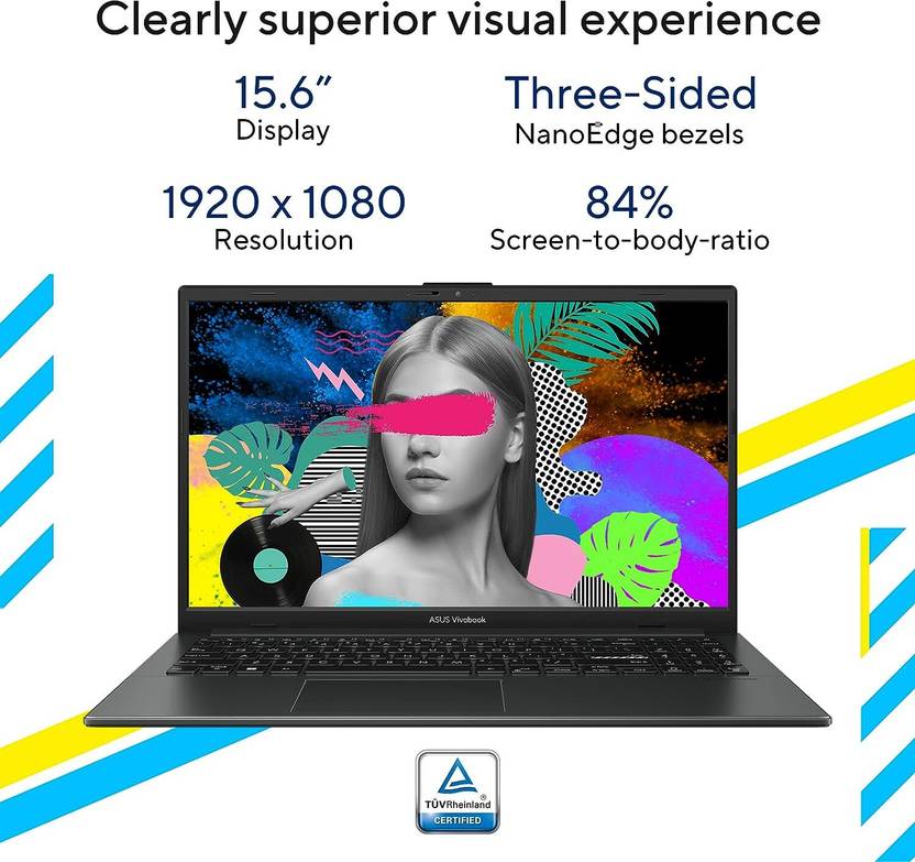 ASUS INTEL CORE I3 13TH GEN - (8 GB/512 GB SSD/WINDOWS 11 HOME) E1504GA-NJ322WS LAPTOP (15.6 INCH, BLACK, WITH MS OFFICE)