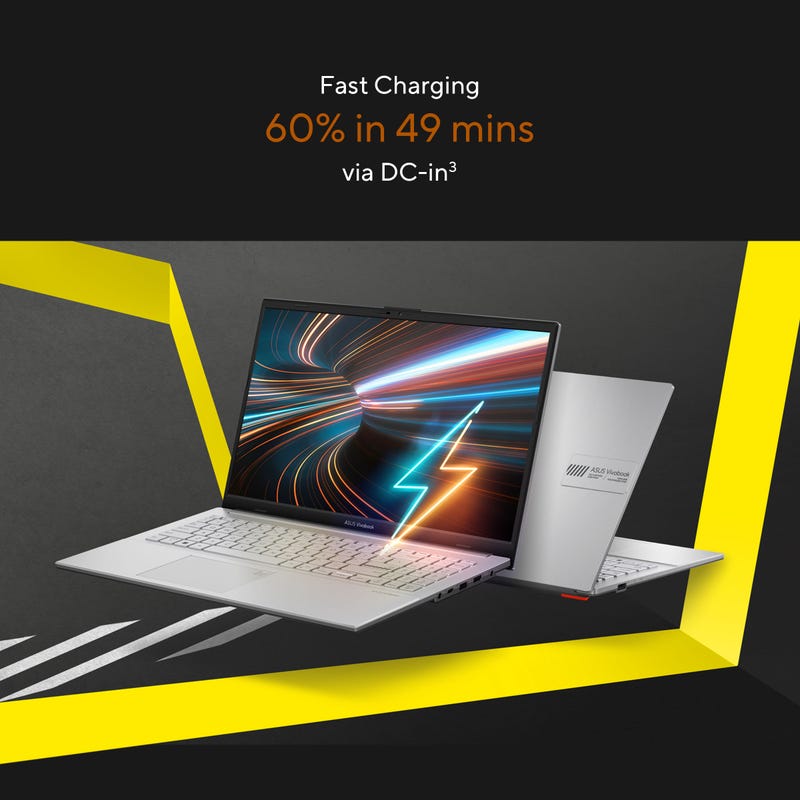 ASUS VIVOBOOK GO 15 AMD RYZEN 5 7520U / 16GB LPDDR5 / 512GB PCIE 3.0 SSD / 15.6-INCH / FHD (1920 X 1080) 16:9 /COOL SILVER /WIN 11 HOME / MS OFFICE LAPTOP E1504FA-NJ541WS